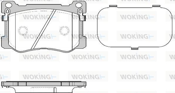 Woking P15753.12 - Kit de plaquettes de frein, frein à disque cwaw.fr