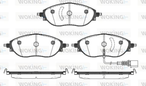 Woking P15703.01 - Kit de plaquettes de frein, frein à disque cwaw.fr