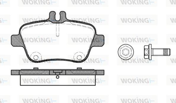 Woking P15773.00 - Kit de plaquettes de frein, frein à disque cwaw.fr