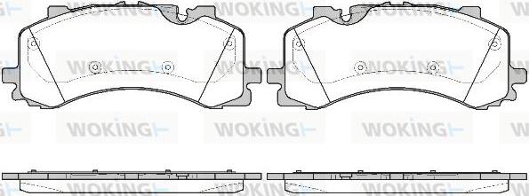 Woking P16443.00 - Kit de plaquettes de frein, frein à disque cwaw.fr