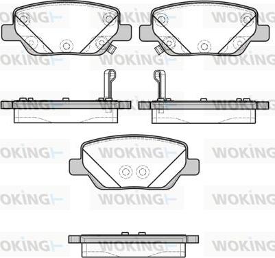 Woking P16003.02 - Kit de plaquettes de frein, frein à disque cwaw.fr