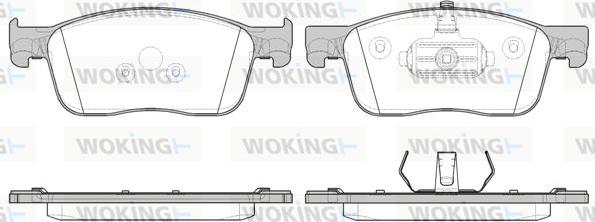 Woking P16193.00 - Kit de plaquettes de frein, frein à disque cwaw.fr