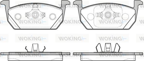 Woking P16103.00 - Kit de plaquettes de frein, frein à disque cwaw.fr