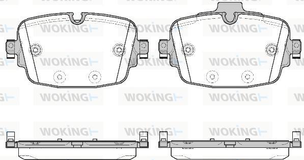 Woking P16393.00 - Kit de plaquettes de frein, frein à disque cwaw.fr