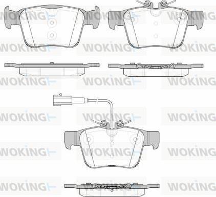 Woking P16223.01 - Kit de plaquettes de frein, frein à disque cwaw.fr