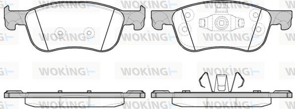 Woking P16763.00 - Kit de plaquettes de frein, frein à disque cwaw.fr