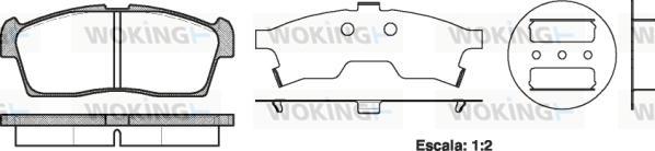 Woking P10993.00 - Kit de plaquettes de frein, frein à disque cwaw.fr