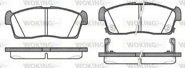 Woking P10993.02 - Kit de plaquettes de frein, frein à disque cwaw.fr