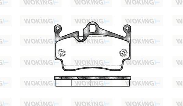 Woking P10913.00 - Kit de plaquettes de frein, frein à disque cwaw.fr