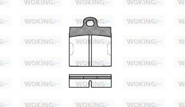 Woking P1093.00 - Kit de plaquettes de frein, frein à disque cwaw.fr