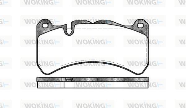 Woking P10923.00 - Kit de plaquettes de frein, frein à disque cwaw.fr