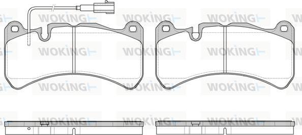 Woking P10923.11 - Kit de plaquettes de frein, frein à disque cwaw.fr