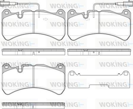 Woking P10923.24 - Kit de plaquettes de frein, frein à disque cwaw.fr