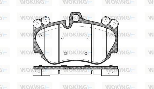 Woking P10403.00 - Kit de plaquettes de frein, frein à disque cwaw.fr