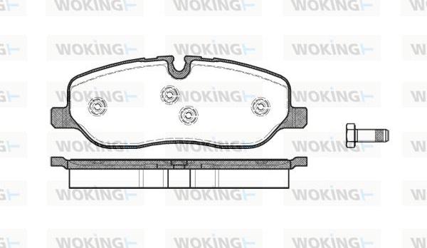 Woking P10583.00 - Kit de plaquettes de frein, frein à disque cwaw.fr