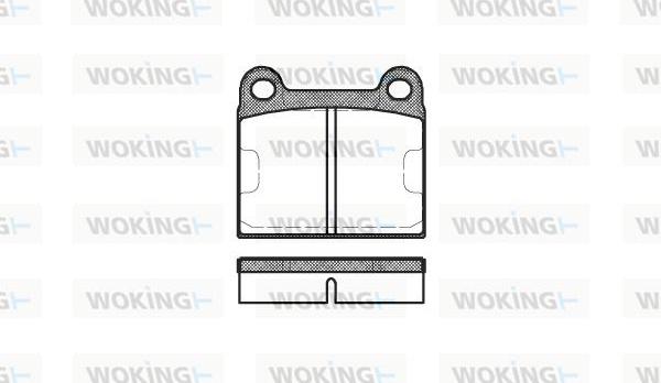 Woking P1063.60 - Kit de plaquettes de frein, frein à disque cwaw.fr