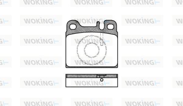 Woking P1063.88 - Kit de plaquettes de frein, frein à disque cwaw.fr