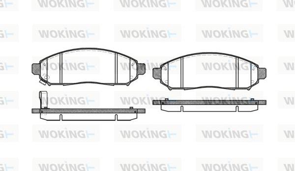 Woking P10623.01 - Kit de plaquettes de frein, frein à disque cwaw.fr