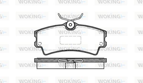 Woking P10043.00 - Kit de plaquettes de frein, frein à disque cwaw.fr