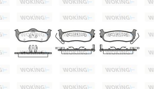 Woking P10063.02 - Kit de plaquettes de frein, frein à disque cwaw.fr