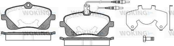 Woking P10023.02 - Kit de plaquettes de frein, frein à disque cwaw.fr