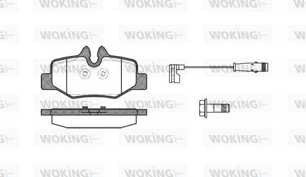 Woking P10103.02 - Kit de plaquettes de frein, frein à disque cwaw.fr