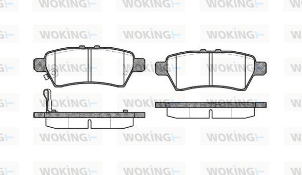 Woking P10883.01 - Kit de plaquettes de frein, frein à disque cwaw.fr