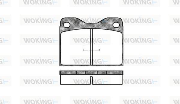 Woking P1083.10 - Kit de plaquettes de frein, frein à disque cwaw.fr