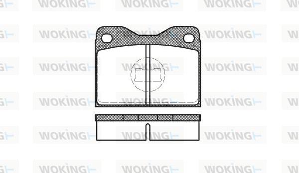 Woking P1083.30 - Kit de plaquettes de frein, frein à disque cwaw.fr