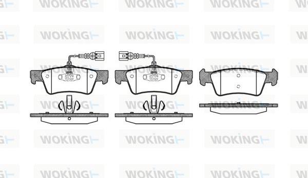 Woking P10873.02 - Kit de plaquettes de frein, frein à disque cwaw.fr