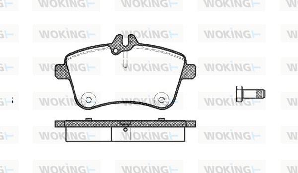 Woking P10303.00 - Kit de plaquettes de frein, frein à disque cwaw.fr