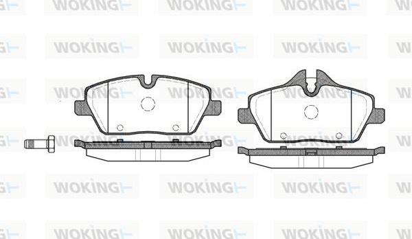 Woking P10313.00 - Kit de plaquettes de frein, frein à disque cwaw.fr