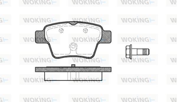 Woking P10383.00 - Kit de plaquettes de frein, frein à disque cwaw.fr