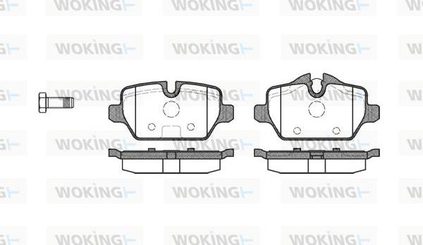 Woking P10323.00 - Kit de plaquettes de frein, frein à disque cwaw.fr