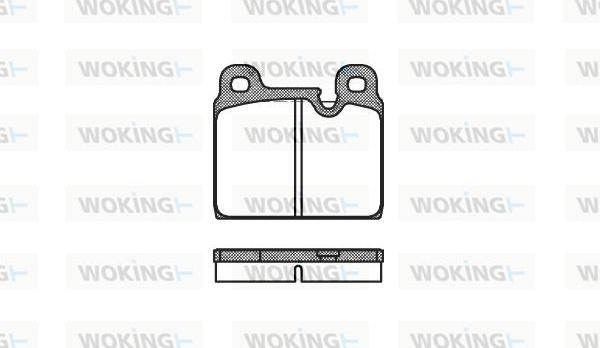 Woking P1023.30 - Kit de plaquettes de frein, frein à disque cwaw.fr