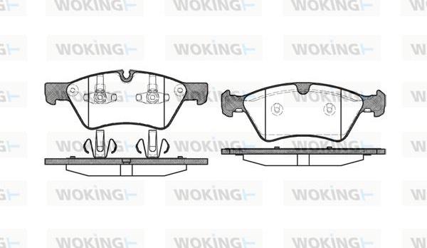 Woking P10793.00 - Kit de plaquettes de frein, frein à disque cwaw.fr