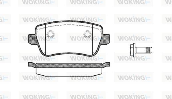 Woking P10783.00 - Kit de plaquettes de frein, frein à disque cwaw.fr