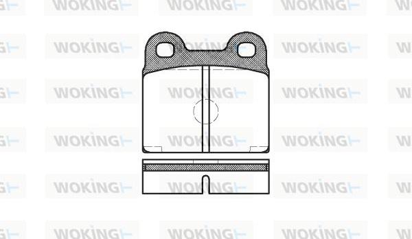 Woking P1073.20 - Kit de plaquettes de frein, frein à disque cwaw.fr