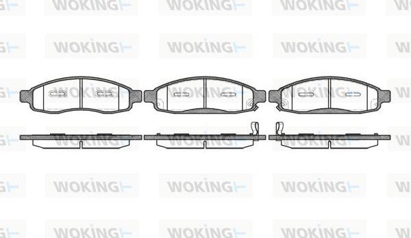 Woking P11943.12 - Kit de plaquettes de frein, frein à disque cwaw.fr