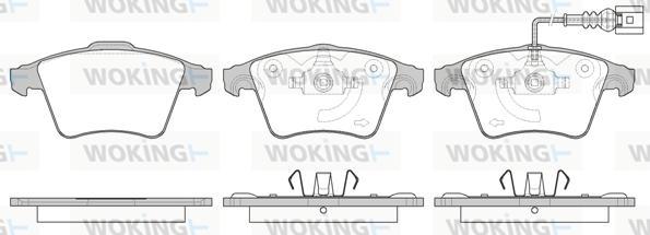 Woking P11453.11 - Kit de plaquettes de frein, frein à disque cwaw.fr