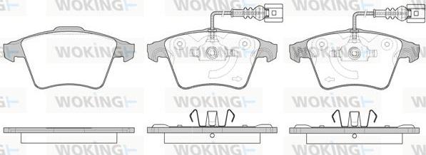 Woking P11453.22 - Kit de plaquettes de frein, frein à disque cwaw.fr