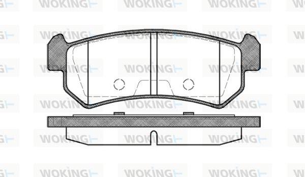 Woking P11483.00 - Kit de plaquettes de frein, frein à disque cwaw.fr