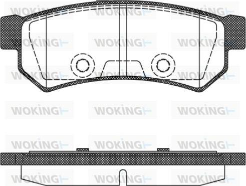 Woking P11483.10 - Kit de plaquettes de frein, frein à disque cwaw.fr