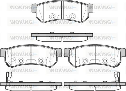 Woking P11483.12 - Kit de plaquettes de frein, frein à disque cwaw.fr