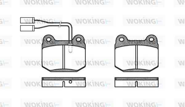 Woking P1143.01 - Kit de plaquettes de frein, frein à disque cwaw.fr