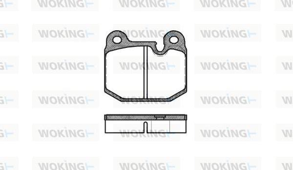 Woking P1143.10 - Kit de plaquettes de frein, frein à disque cwaw.fr