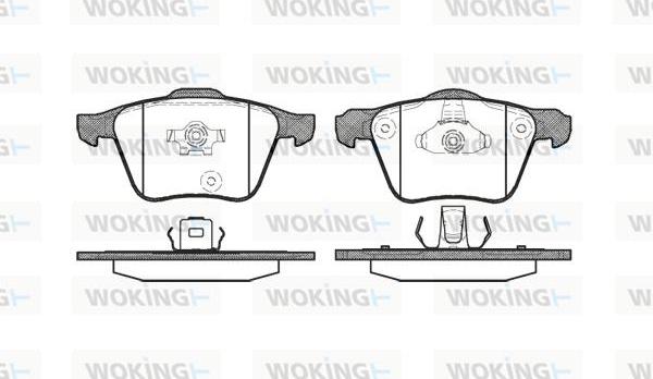 Woking P11433.00 - Kit de plaquettes de frein, frein à disque cwaw.fr