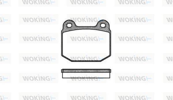 Woking P1143.20 - Kit de plaquettes de frein, frein à disque cwaw.fr