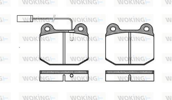 Woking P1143.21 - Kit de plaquettes de frein, frein à disque cwaw.fr