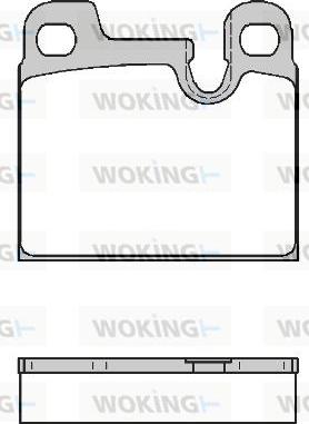 Woking P1153.00 - Kit de plaquettes de frein, frein à disque cwaw.fr